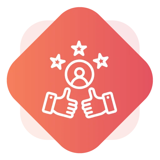 Boosts customer satisfaction icon in ui ux design services